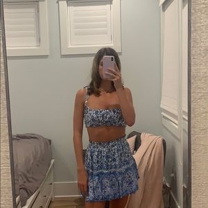 blue flower set never worn